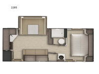 Lance Travel Trailers 2285 Floorplan Image
