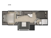 Lance Travel Trailers 2445 Floorplan Image