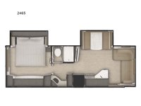 Lance Travel Trailers 2465 Floorplan Image