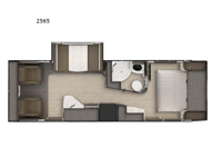 Lance Travel Trailers 2565 Floorplan Image