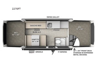 Rockwood Freedom Series 2270FT Floorplan Image