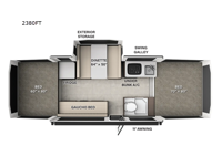 Rockwood Freedom Series 2380FT Floorplan Image