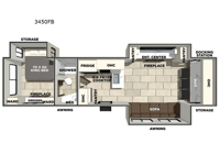 LaCrosse 3450FB Floorplan Image