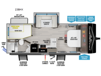 Transcend Xplor 23BHX Floorplan Image