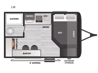 Coleman 13R Floorplan Image