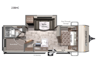 Colorado 23BHC Floorplan Image