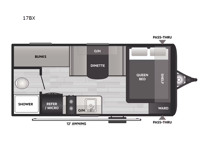 Coleman Light 17BX Floorplan Image