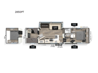 Cherokee Arctic Wolf 285OPT Floorplan Image