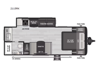 Coleman Legacy 2115RK Floorplan Image