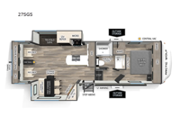 Cherokee Arctic Wolf 27SGS Floorplan Image