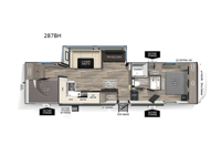 Cherokee Arctic Wolf 287BH Floorplan Image