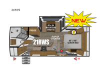 Back Country Series MTN TRX 21RWS Floorplan Image