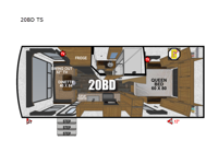 Back Country Series MTN TRX 20BD TS Floorplan Image
