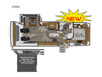 Back Country Series MTN TRX 27SPS Floorplan Image