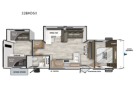 Wildwood 32BHDSX Floorplan Image
