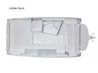 TAB 400 Hidden Bunk Floorplan Image