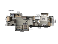 Rockwood Signature 405SBH Floorplan Image