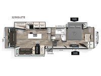 Cherokee Arctic Wolf 3250SUITE Floorplan Image