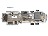 Cherokee Arctic Wolf 3650SUITE Floorplan Image