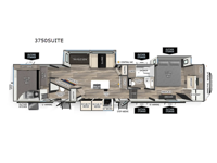 Cherokee Arctic Wolf 3750SUITE Floorplan Image