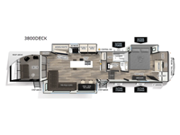 Cherokee Arctic Wolf 3800DECK Floorplan Image
