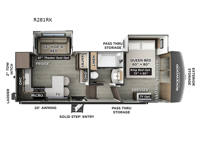 Rockwood Signature R281RK Floorplan Image