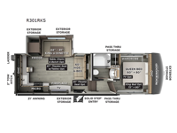 Rockwood Signature R301RKS Floorplan