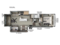 Rockwood Signature R331RL Floorplan Image
