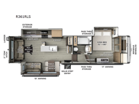 Rockwood Signature R361RLS Floorplan Image