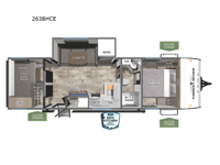 Puma Camping Edition 263BHCE Floorplan Image