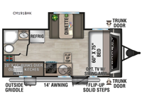 Connect Mini CM191BHK Floorplan Image