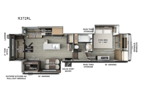 Rockwood Signature R372RL Floorplan Image