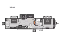 Hideout Cottage 38DBD Floorplan Image