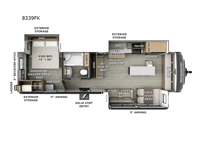 Rockwood Signature 8339FK Floorplan Image