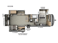 Rockwood Signature 8332SB Floorplan Image