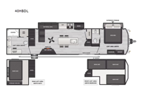 Residence 40HBDL Floorplan Image