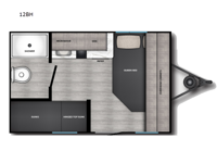 Zinger Lite 12BH Floorplan Image