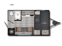 Zinger Lite 12FB Floorplan Image