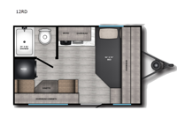 Zinger Lite 12RD Floorplan Image