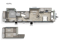 Sierra Destination Trailers 421FKL Floorplan Image