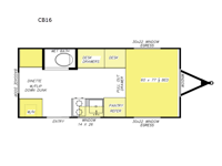 Country Born CB16 Floorplan Image