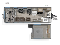 Cherokee Timberwolf 16ML Floorplan Image