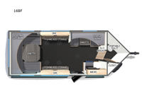 Cherokee Grey Wolf 16BF Floorplan Image