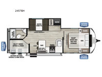Northern Spirit Ultra Lite 2457BH Floorplan Image