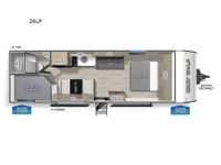 Cherokee Grey Wolf 26LP Floorplan Image