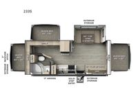 Rockwood Roo 233S Floorplan Image