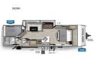 Cherokee Grey Wolf 26DBH Floorplan Image