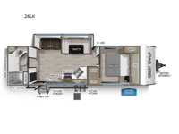Cherokee Grey Wolf 26LK Floorplan Image