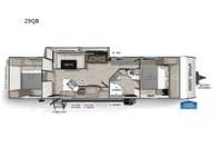 Cherokee Grey Wolf 29QB Floorplan Image