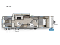 Cherokee Grey Wolf Black Label 29TEBL Floorplan Image